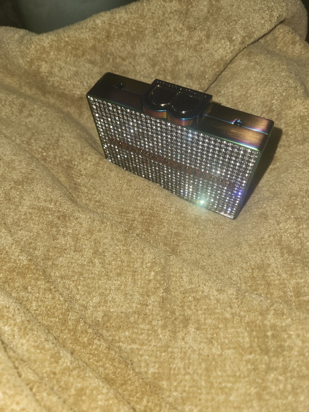 Brandon Blackwood Iridescent Crystal Card Case
